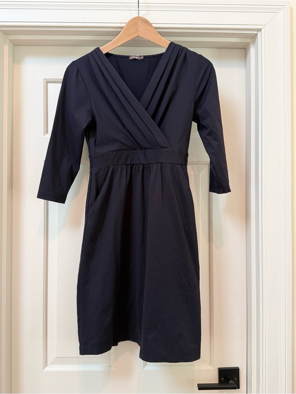 J. McLaughlin Black Wrap-Style Dress